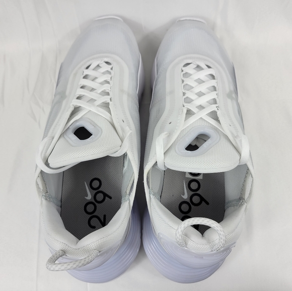 Nike Air Max 2090 Triple White Athletic Shoes Sneakers Mens Size 10.5 BV9977-100 - Picture 2 of 12